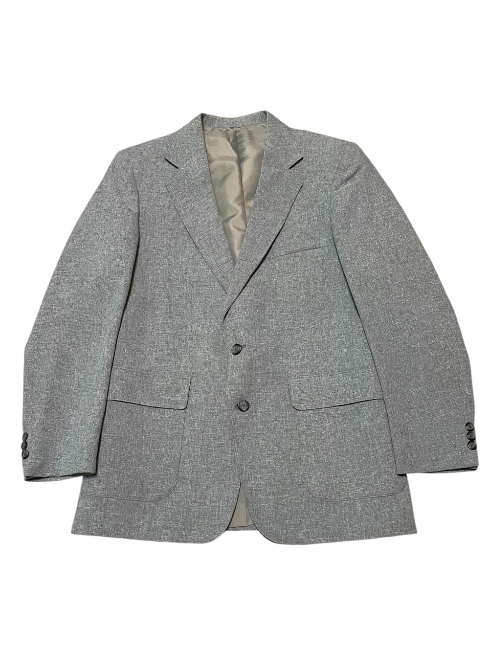 Men's Vintage Levi's Action Suits Blazer Gray 40R STA-PREST Made in USA